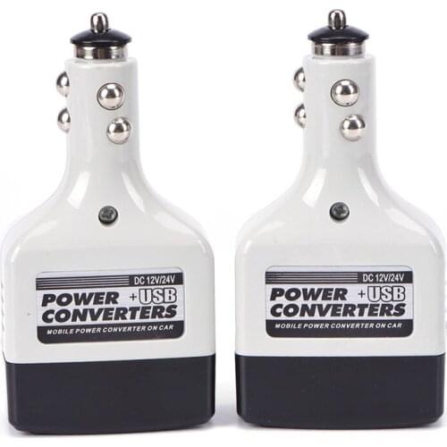 Usb Car Power Converter Dc 12/24v For Ac 220v Car Inverter For The Entire Reverse Phone 12v