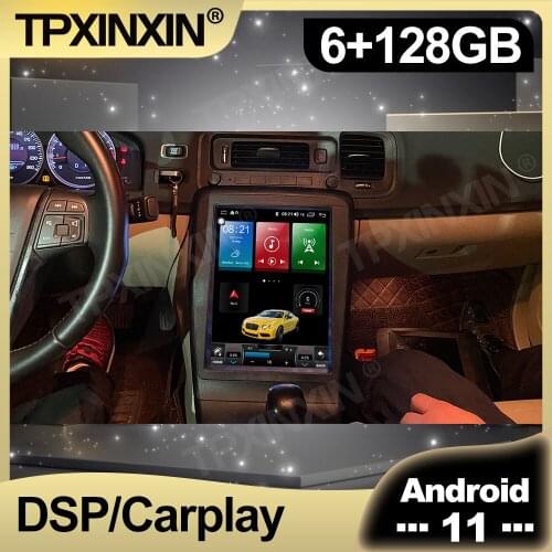 128GB Android 11 Tesla Vertical Screen Car Radio For Volvo S60 V60 2011 2012 - 2018 Multimedia Auto Player Navigation Stereo GPS