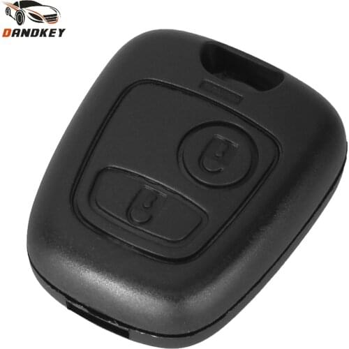 Dandkey 20x Replacement 2 Buttons Remote Key Fob Case Shell Fit For Peugeot 206 306 406 106 Key Cover