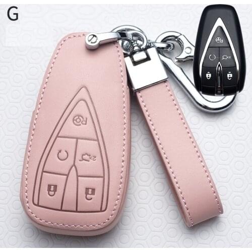 Genuine Leather Car Key Case Key cover for Changan CS35PLUS CS55PLUS CS75PLUS 2019-2020 Accessories