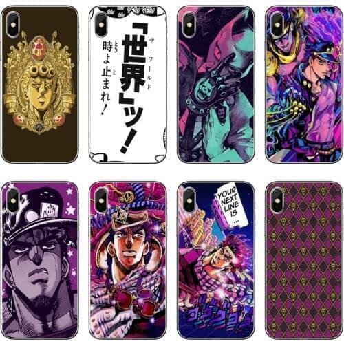 Anime JOJO BIZARR ADVENTUR Accessories phone Case For iPhone 12 11 Pro Max XS Max XR X 8 7 Plus 6 6S Plus 5 5S SE 2020
