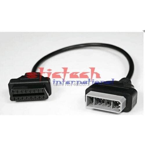 By dhl or ems 200pcs obd Cable For Nissan 14 Pin Male To 16 Pin Female OBD2 Diagnostic Tool Adapter Extension Cable OBDII cheap