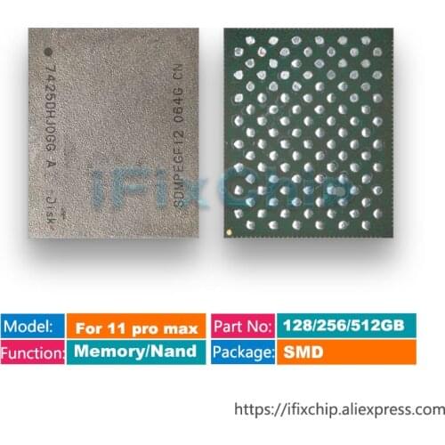 For iPhone 11/11 PRO/11 Pro MAX 128GB 256GB 512GB Nand Memory IC Upgrade Harddisk HDD chip Solve Error 9/4014 Expand Capacity