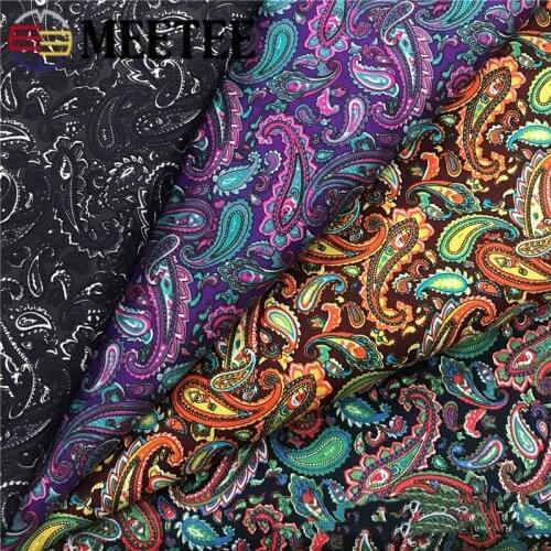100*150cm Meetee 100% Cotton Poplin Fabric Woven Printed Cloth DIY Handmade Garment Shirt Dress Hometextile Sewing Accessories