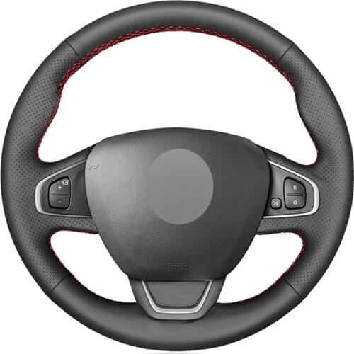 Customized Original DIY Car Steering Wheel Cover For Renault Clio 4 (IV) Kaptur Captur Artificial Leather Steering Wheel Wrap