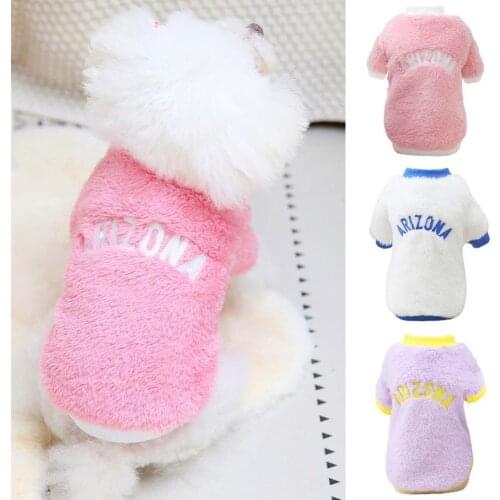 Two-leg Exquisite Pet Dogs Short Sleeve Tops Clothing Non-allergic Pet Clothes Letter Print for Winter