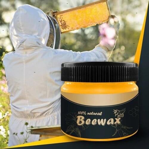 2PC Wood Seasoning Beewax Complete Solution Furniture Care Beeswax Home Cleaning Care Chairs Cabinets Doors Waterproof Wax