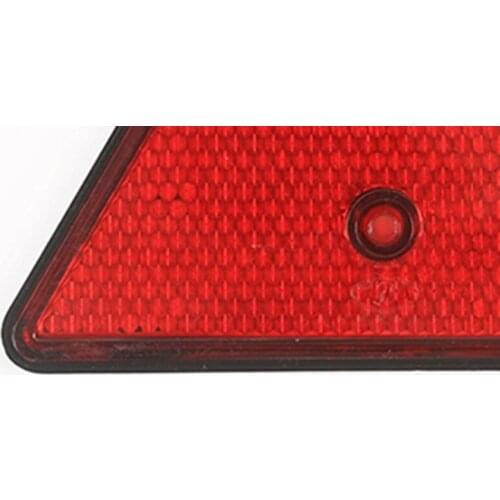 Red Rear Triangle Reflector Safety Reflectors Durable Vehicle Parts for Trailer Back Accessories