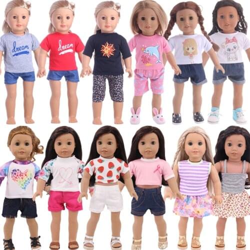 New Doll Pajamas 13 Styles Clothes Accessories Fit 18 Inch American&43 CM Born Baby Generation,Russian DIY Birthday Girls Gift