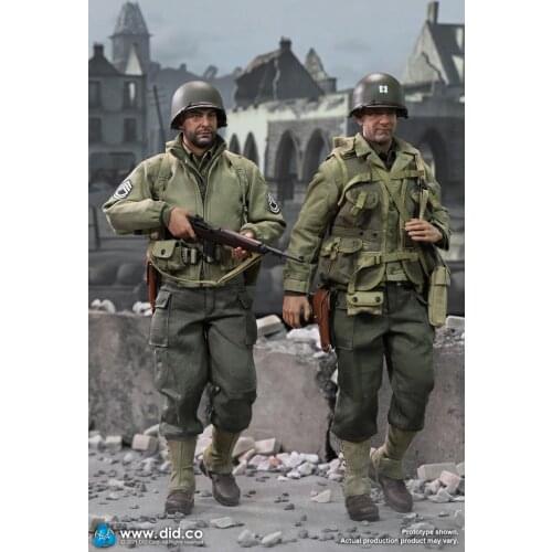 In Stock 1/6th DID A80150 WWII US Army Ranger Sergeant Mike Military War Helmet Metal Material Model For 12inch Doll Action