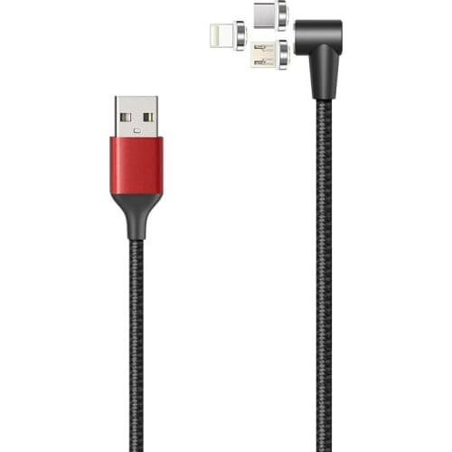 3A Elbow Magnetic Cable for Samsung Galaxy A Quantum LG G8 ThinQ MOTO edge+ Google Pixel 4 XL USB Type-C Cable Magnetic Charger