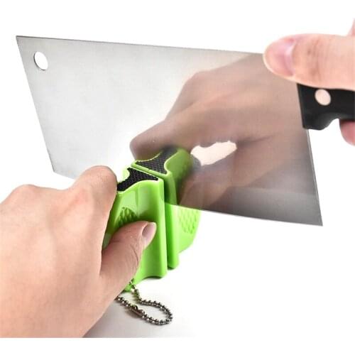 Mini Ceramic Rod Knife Sharpener Two-stage Tungsten Portable Butterfly Type Whetstone Sharpener Sharpening Outdoor Tools