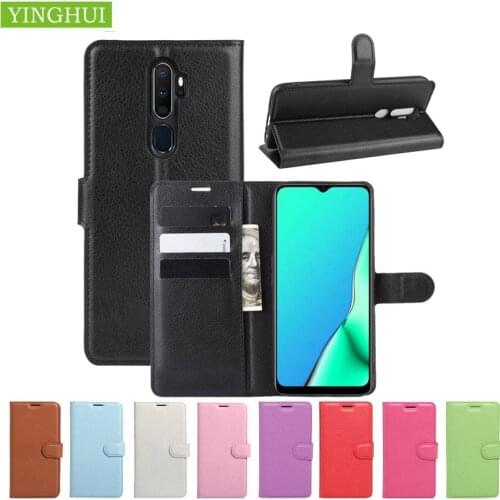 Fashion Litchi Texture Leather Case For OPPO A9 2020 Flip Magnetic Cover Case Wallet Stand Style For OPPO A5 2020 phone case