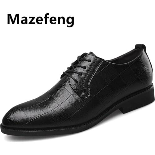 Mens Fashion British Style Pointed Toe Wedding Business Leather Formal Dress Shoes Summer Flats Shoes Oxfords Men Big Size 48