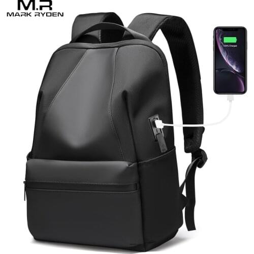 MARK RYDEN Male Backpack Double Charging Laptop Bag Water-repellent 15.6 inch Men Backpack For Business