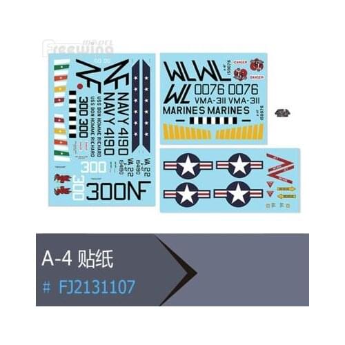 Decal Set For Freewing A-4 80mm edf RC Jet Plane Model