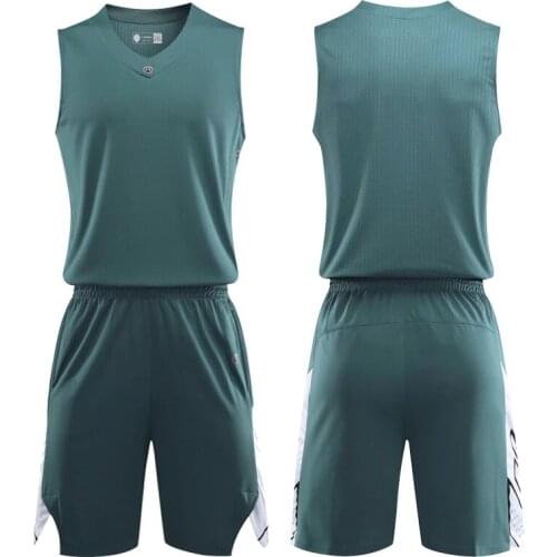 Cheap Mens Basketball Jersey breathable College Sport Team tracksuits Sleeveless Training jersey set uniforms customized