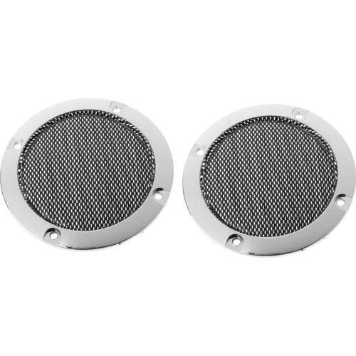 2021 New Hot Selling 2Pcs/lot 3" inch Black Audio Speaker Cover Decorative Circle Metal Mesh Grille