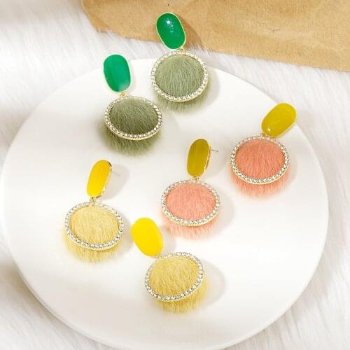New Earrings Fashion Jewelry Plush Design Autumn And Winter Ear Wholesale Earrings Earrings For Women