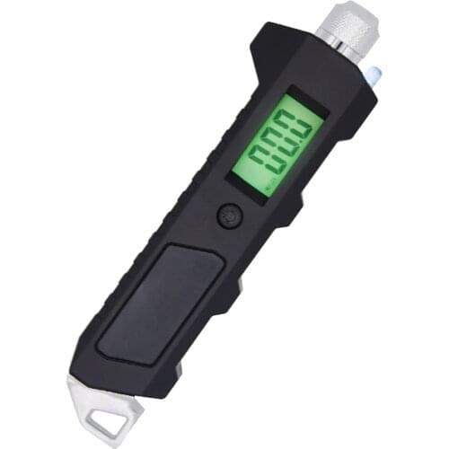 Portable Digital Tire Pressure Gauge 230 PSI 4 Settings Heavy Duty Non-Slip For Car Bicycle With Larger Backlit LCD Flashlight