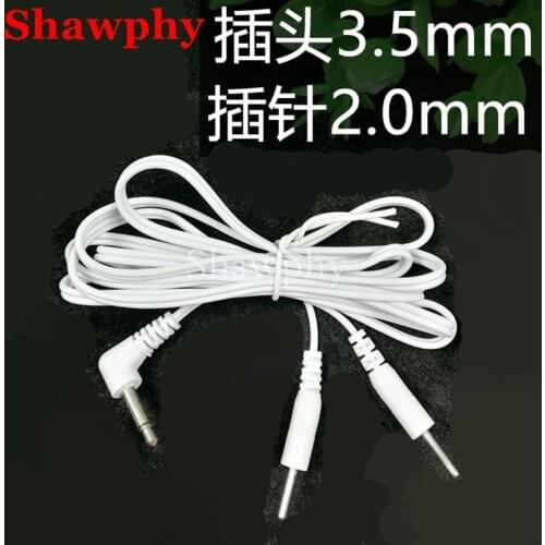 Jack DC Head 3.5mm TENS Unit Replacement Electrode Lead Wires Cables Reusable 2.0mm Plug In TENS Machine