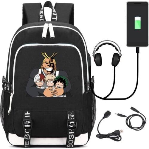 Anime My Hero Academia Backpack Student School Bag Bookbag Cosplay Boku no Hero Academia teenagers Laptop Shoulder Travel Bags