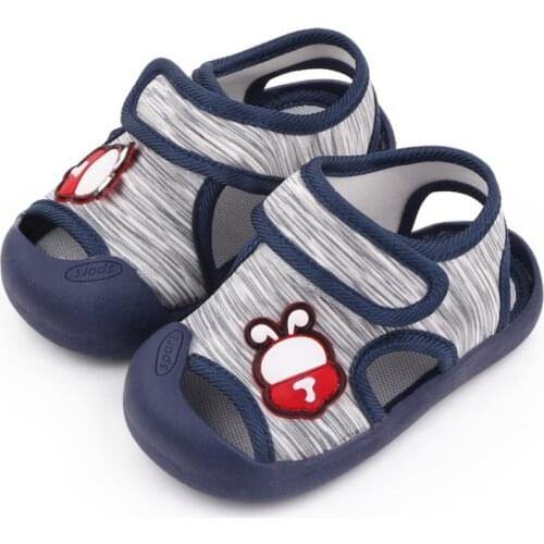 Summer Newborn SandalsToddler Baby Boy Girl Sandals Cartoon Print Beach Flat With Shoes