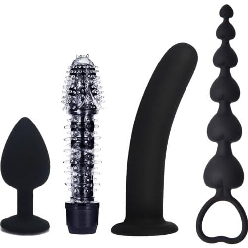 Silicone Anal Beads Plug Anus Dilatator Butt Plug Male Prostate Massager Anus stimulator For Gay Lesbian Adult Anal Sex Toys