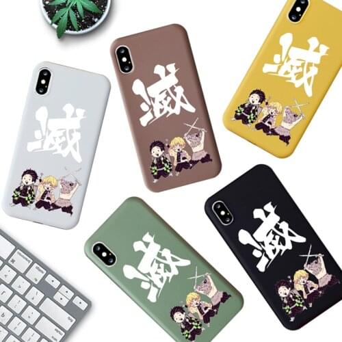 Kamado Nezuko Kimetsu No Yaiba Silicone Soft Shell Phone Case for IPhone 11 Pro XS Max X XR 7 8 6 6S Plus Cartoon Phone Cover