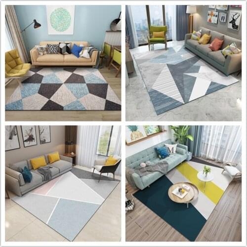 Modern Bedroom Carpet Big Home Use Living Room Anti-slip Floor Mats Machine Washable Full Water Absorption Carpet Rugs