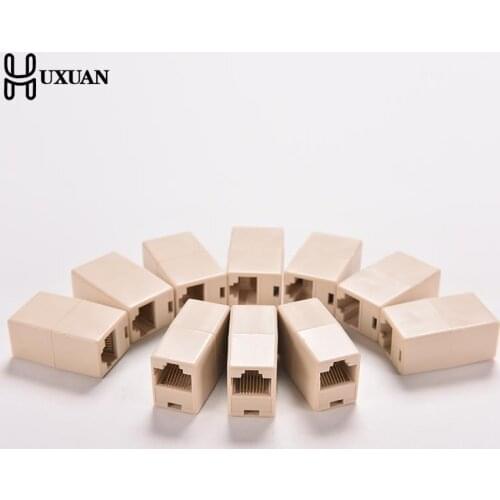 1/5PCS Universal RJ45 Cat5 8P8C Socket Connector Coupler For Extension Broadband Ethernet Network LAN Cable Joiner Extender Plug