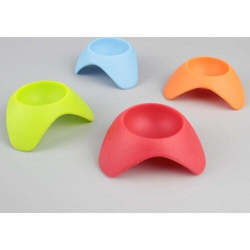1PC Silicone Egg Cup Holder Serving Cups Perfect For Serving Hard And Soft Boiled Eggs Frame Seat OK 0516