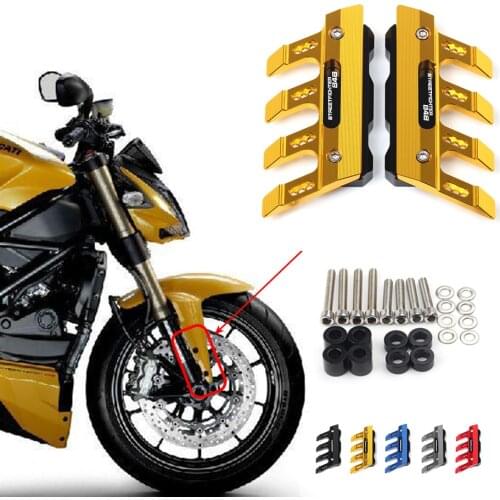 For DUCATI STREETFIGHTER 848 Motorcycle CNC Accessories Mudguard Side Protection Block Front Fender Anti-Fall Slider