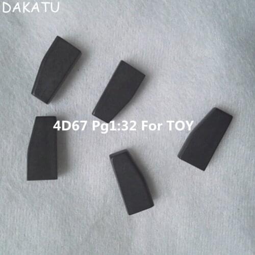 DAKATU Transponder Chip Carbon ID4D67 4D(D67) For TOYOTA Carmy Corolla ID(4D67) Transponder Chip Pg1:32(TP30) 80bit