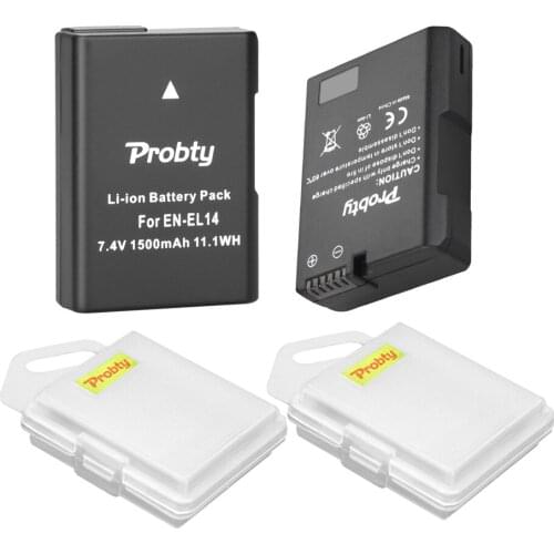 EN-EL14A EN-EL14 ENEL14 1500mAh Battery For Nikon D3100 D3200 D3300 D3400 D3500 D5600 D5100 D5200 P7000