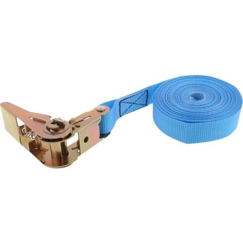 Ratchet Tie-down Endless Loop Lashing Straps 25mm x 6m Heavy Duty Ratchet Webbing Cargo for Cam Buckles Car Trailer Luggage T3EF