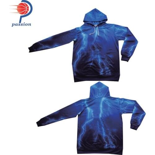 Wholesale high quality custom sublimation pullover hoodie for men