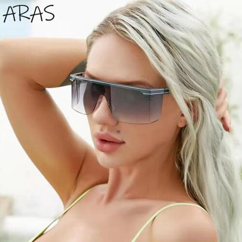 2021New Fashion Oversized Rectangle Sunglasses Women Men Big Frame Luxury Vintage Brand Design Sun Glasses Driving Goggles UV400