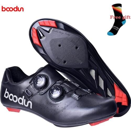 Boodun Road Bike shoes nylon sole breathable comfortable non-slip wear-resistant self-locking shoes Leisure sports cycling shoes