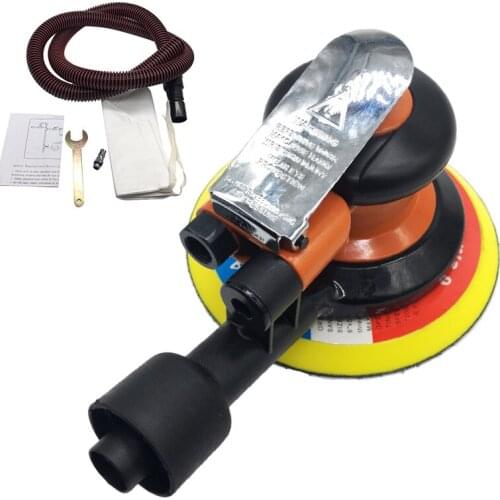 6 Inch 11000rpm Impulse Pneumatic Sandpaper Orbital Air Sander Polished Grinding Car Buffing Machine Hand Tools