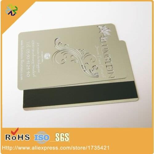 Sales!(250pcs/lot) logo cutting through 304 Stainless Steel material card metal printing