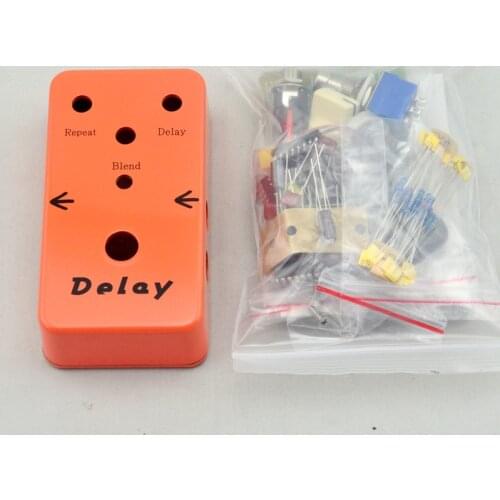 Make Your Delay Effect Pedal All Kit True Bypass With 3PDT 9PIN Foot Switch AND 1590B