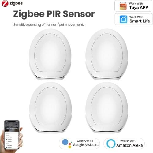 Tuya ZigBee3.0 Smart Mini PIR Sensor Human Body Movement Wireless Smart PIR Motion Sensor Support Alexa Google Home Smart Life