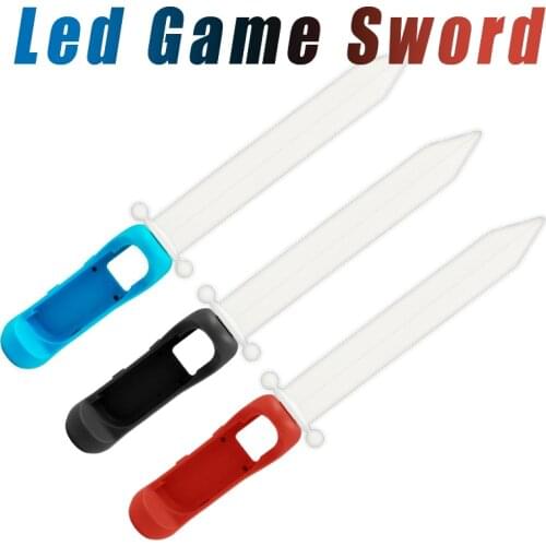 LED Game Sword Design For Switch Skyward Sword Joycon Game Somatosensory Glow Golf Shot For NS Switch Accessories