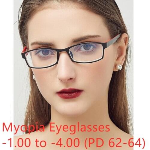 TR90 Women Optical Frames Prescription Glasses Mens Myopia Eyeglasses Lady Red Computer Eyewear Anti Blue Light Glasses