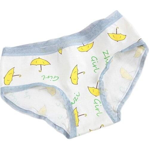 Lovely Girls Panties Cotton Comfortable Low Waist Intimates Seamless Lace Size Print Briefs Womens Underpant
