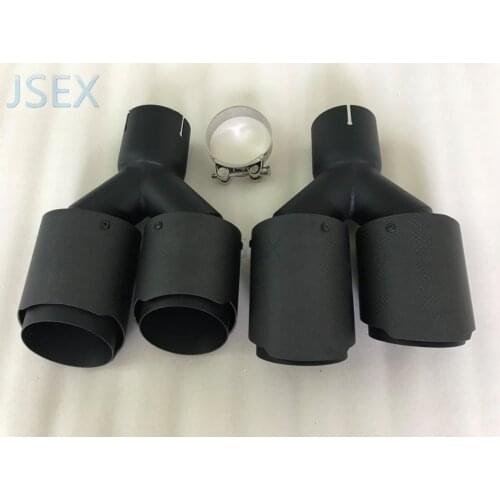 Carbon fibre styling Stainless steel Universal DUAL Automobile exhaust pipe Muffler Car accessories modification