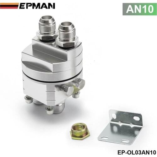Universal Oil Filter Cooler Sandwich Plate Adapter silver EP-OL03AN10