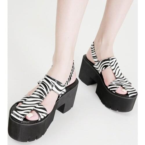 Demonia shoes Platform heels Woman High Heels Summer Sandals casual shoes New womens Summer shoes Gladiator Sandals women