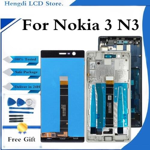 LCD For Nokia 3 N3 TA-1020 TA-1028 TA-1032 TA-1038 LCD Display Touch Screen Digitizer Assembly With Tool